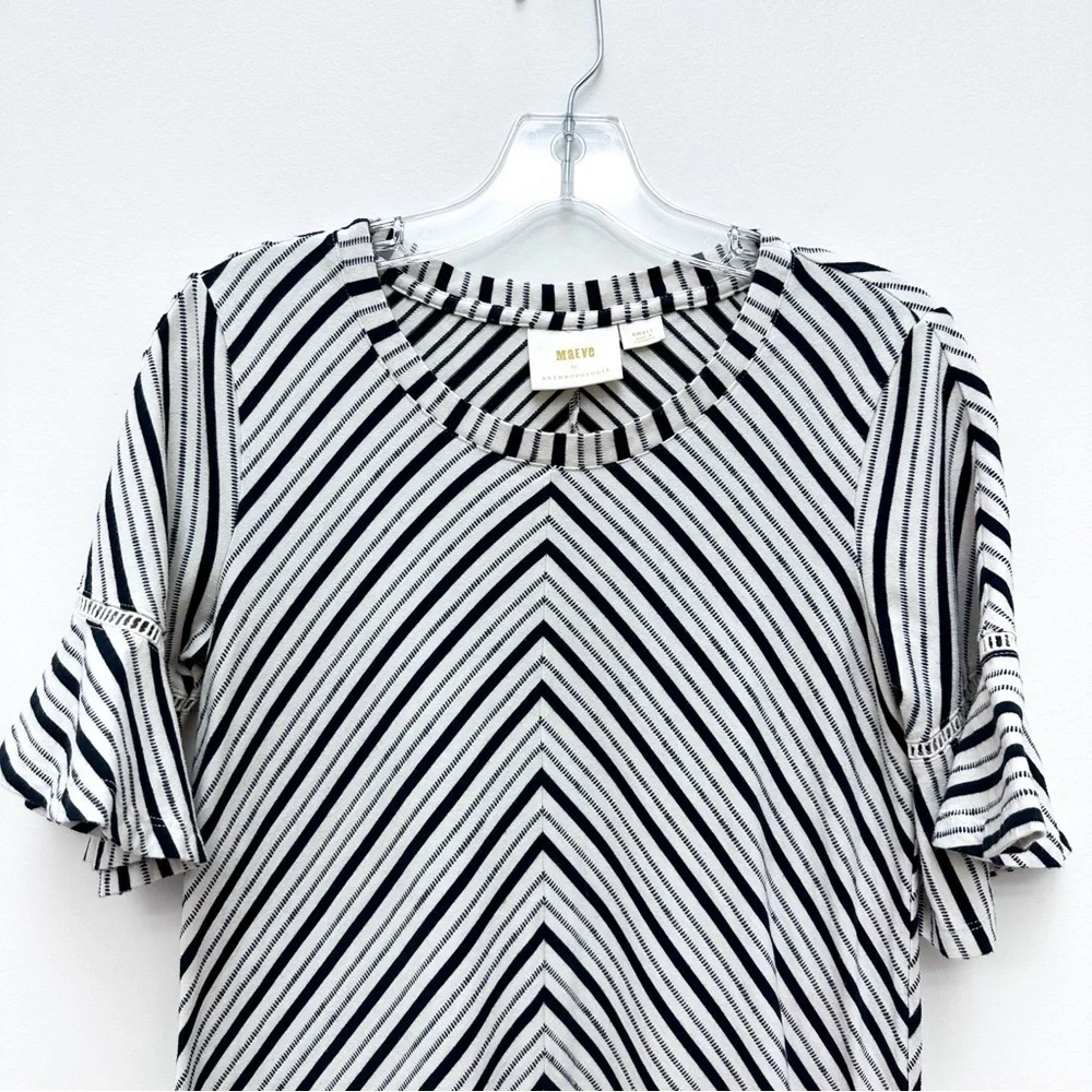 Anthropologie Striped Tunic Mini Dress - Picture 3 of 11